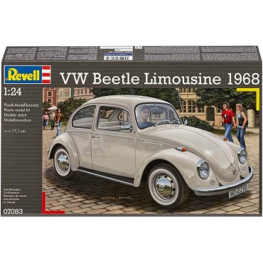 KIT PARA MONTAR REVELL FUSCA VOLKSWAGEN BEETLE LIMOUSINE 1968 1/24 125 PEÇAS REV 07083